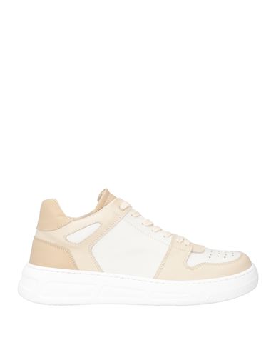 Semicouture Woman Sneakers Beige Size 9 Soft Leather