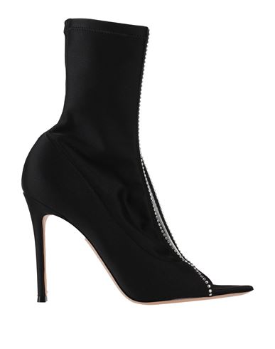 Shop Gianvito Rossi Woman Ankle Boots Black Size 8 Textile Fibers, Plastic