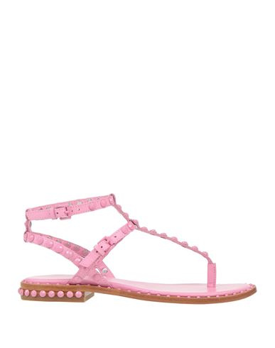 Ash Woman Toe Strap Sandals Pink Size 5 Soft Leather