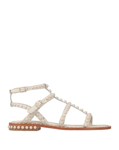 Ash Play Sandals Light Gold In White