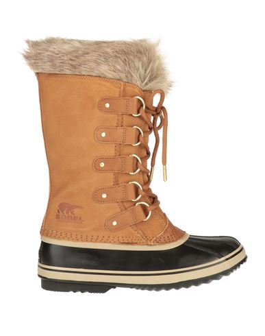 SOREL SOREL JOAN OF ARCTIC WP WOMAN BOOT CAMEL SIZE 8 LEATHER, TEXTILE FIBERS 