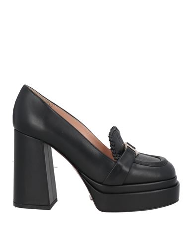 Liu •jo Woman Loafers Black Size 7 Soft Leather