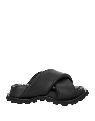 Jil Sander Woman Sandals Black Size 9 Soft Leather