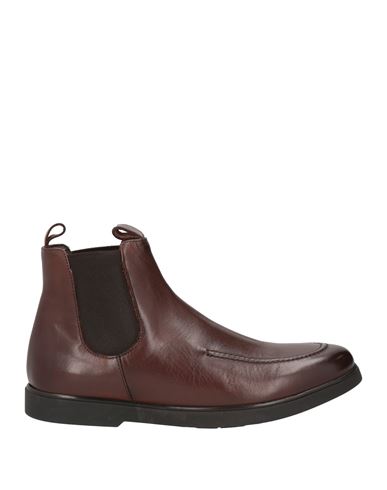 Marechiaro 1962 Man Ankle Boots Dark Brown Size 12 Calfskin In Brown
