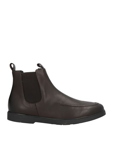 Marechiaro 1962 Man Ankle Boots Dark Brown Size 7 Calfskin In Brown