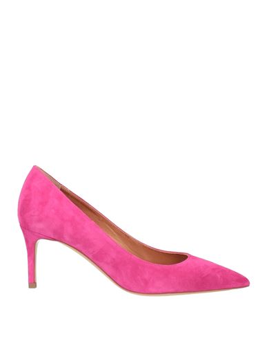 Deimille Woman Pumps Fuchsia Size 11 Soft Leather In Pink
