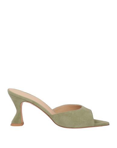 Deimille Woman Sandals Sage Green Size 10 Soft Leather
