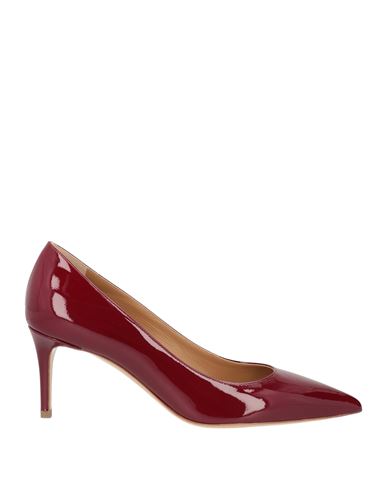 Deimille Woman Pumps Burgundy Size 10 Soft Leather In Red
