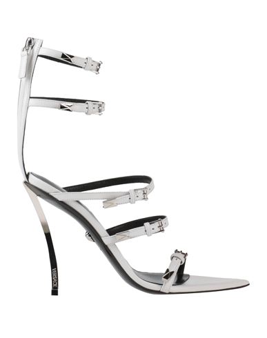 Versace Woman Sandals White Size 9 Calfskin