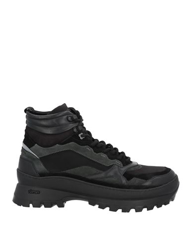 Lardini By Yosuke Aizawa Man Ankle Boots Black Size 9 Soft Leather, Textile Fibers