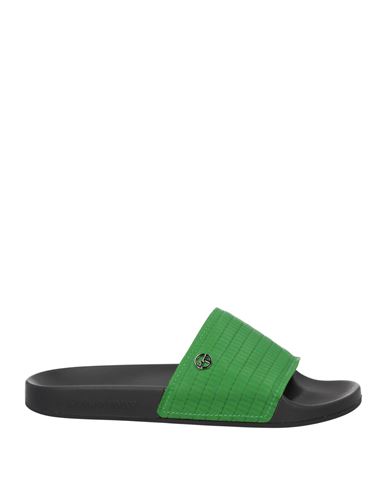 Giorgio Armani Man Sandals Green Size 10 Lambskin