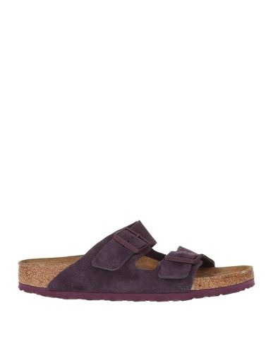 Birkenstock Woman Sandals Dark Purple Size 9 Soft Leather