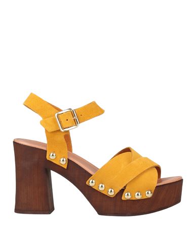 L'étoile L'etoile Woman Mules & Clogs Ocher Size 10 Soft Leather In Yellow
