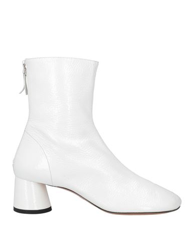 Shop Proenza Schouler Woman Ankle Boots White Size 8 Soft Leather