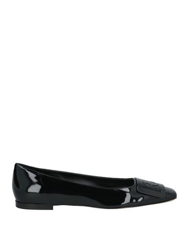 Rochas Woman Ballet Flats Black Size 8 Goat Skin