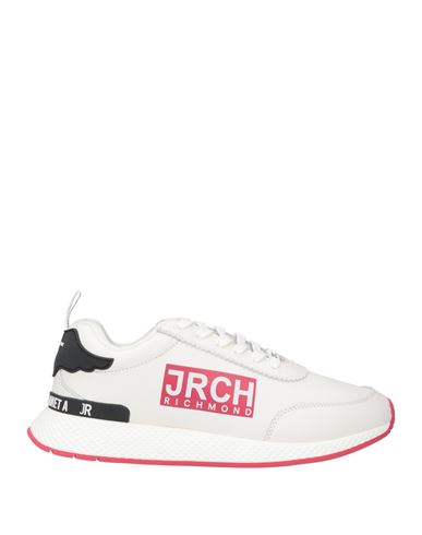 John Richmond Man Sneakers White Size 11 Soft Leather