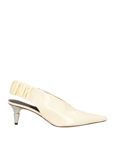 Proenza Schouler Woman Pumps Cream Size 11 Soft Leather In White