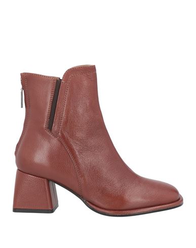 Shop Emanuélle Vee Woman Ankle Boots Tan Size 8 Soft Leather In Brown