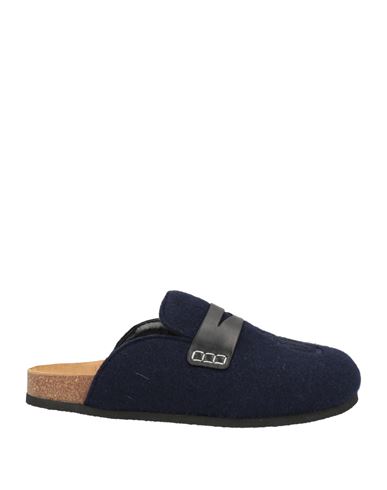 Jw Anderson Felt Loafer Mules In Blue