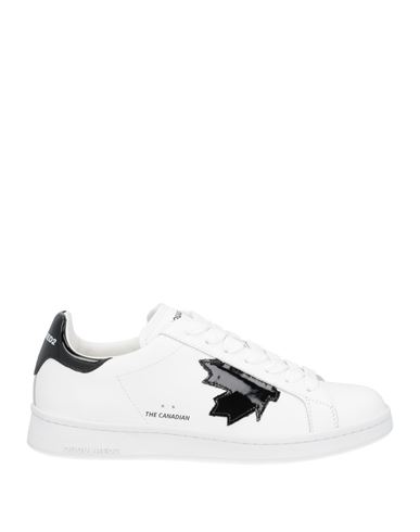 DSQUARED2 DSQUARED2 WOMAN SNEAKERS WHITE SIZE 9 CALFSKIN