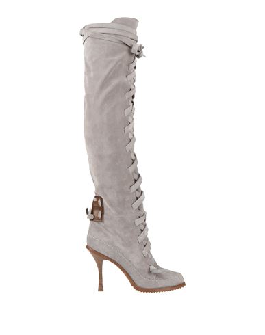 Dsquared2 Woman Knee Boots Grey Size 8 Soft Leather