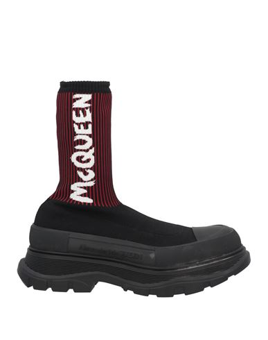 Alexander Mcqueen Man Sneakers Black Size 11 Textile Fibers