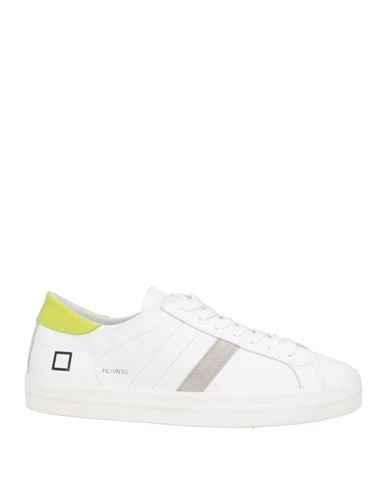 Date D. A.t. E. Man Sneakers White Size 10 Calfskin