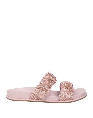 Le Silla Woman Sandals Light Pink Size 7 Textile Fibers In Pink