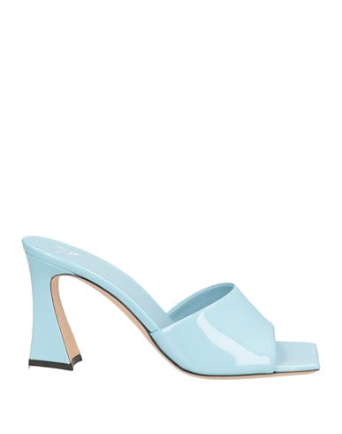 Giuseppe Zanotti Woman Sandals Sky Blue Size 6 Leather