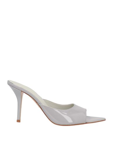 Gia Borghini Woman Sandals Light Grey Size 9 Soft Leather
