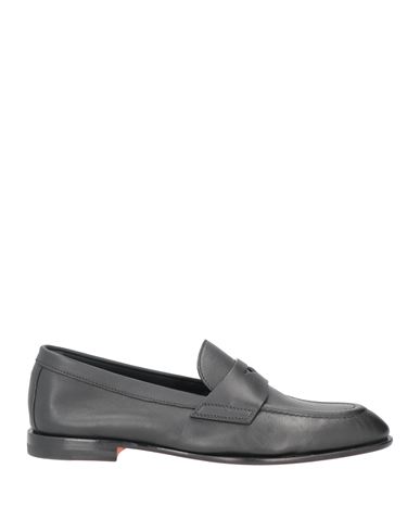 Santoni Woman Loafers Black Size 5 Soft Leather
