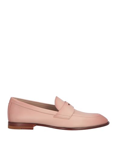 Santoni Woman Loafers Light Pink Size 8 Soft Leather In Pink