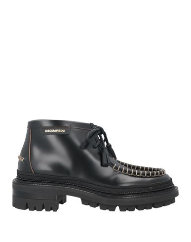 Shop Dsquared2 Man Ankle Boots Black Size 9 Soft Leather