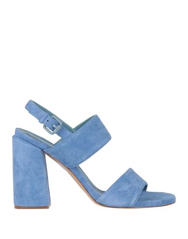 ROBERTO FESTA ROBERTO FESTA WOMAN SANDALS LIGHT BLUE SIZE 11 SOFT LEATHER 