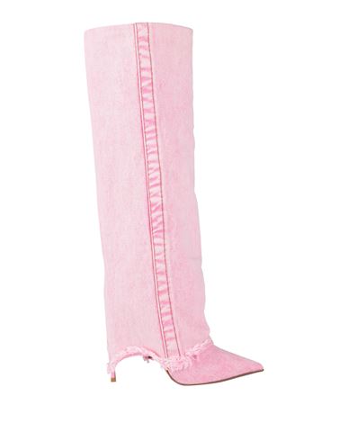 Le Silla Woman Boot Pink Size 7.5 Textile Fibers In Pink