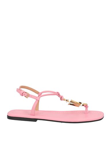 Jw Anderson Woman Toe Strap Sandals Pink Size 10 Calfskin