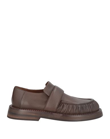Shop Marsèll Man Loafers Cocoa Size 8 Soft Leather In Brown