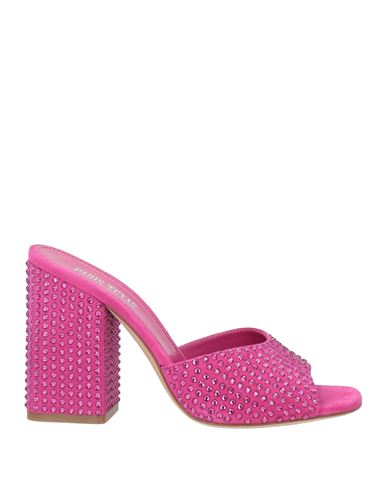Shop Paris Texas Woman Sandals Magenta Size 8 Leather