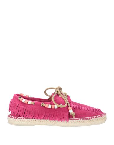 Lagoa Woman Espadrilles Fuchsia Size 10 Leather