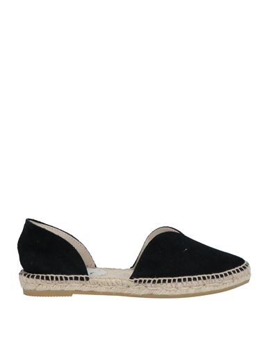Manebi Manebí Woman Espadrilles Black Size 11 Leather In Black