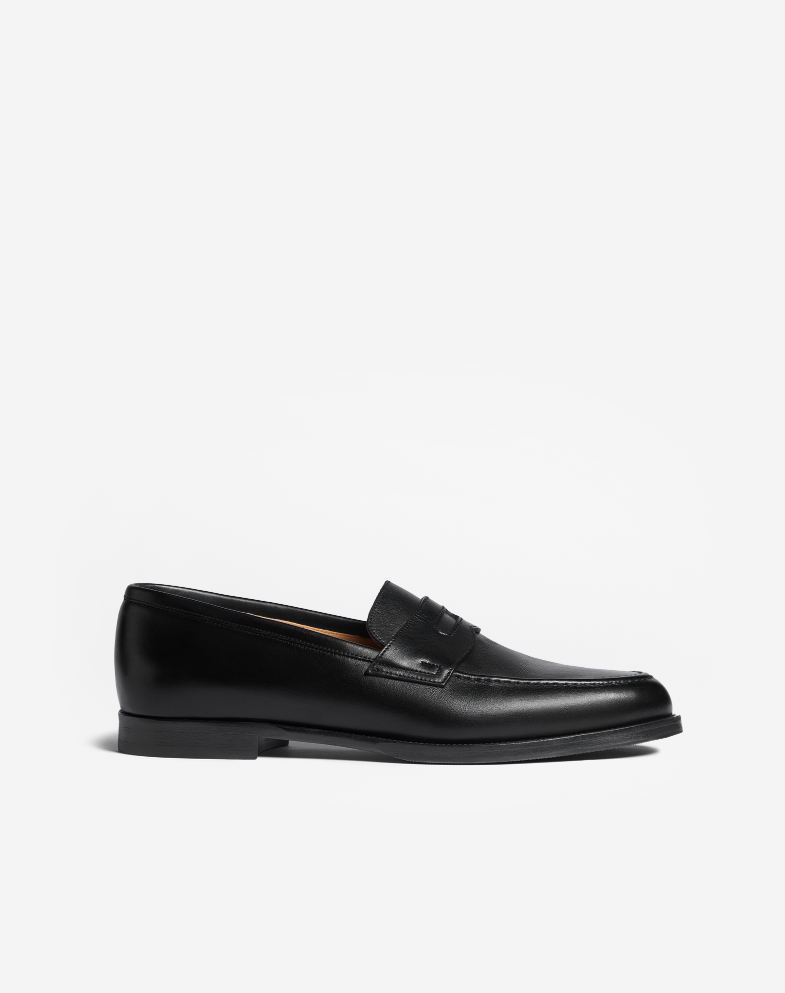 Dunhill Audley Penny Leather Loafers In Black