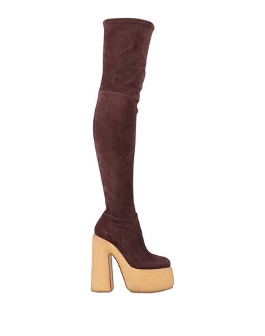 Casadei Woman Boot Burgundy Size 11 Soft Leather In Red