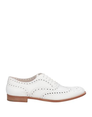 Shop Church's Woman Lace-up Shoes White Size 11 Soft Leather