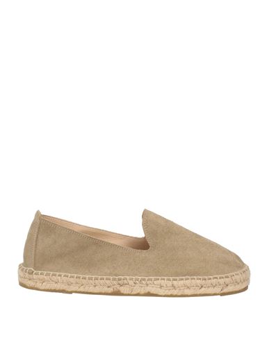 Manebi Manebí Man Espadrilles Military Green Size 10 Soft Leather In Green