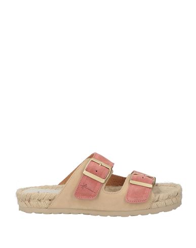 Manebi Manebí Woman Espadrilles Beige Size 8 Leather In Beige