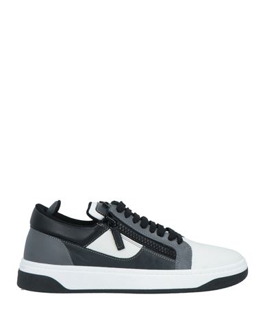 Giuseppe Zanotti Man Sneakers Grey Size 10 Soft Leather