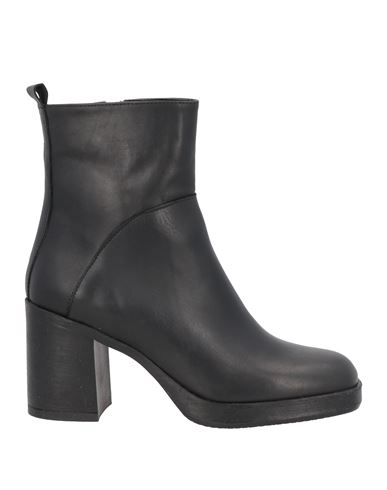 Shop Geneve Woman Ankle Boots Black Size 8 Soft Leather
