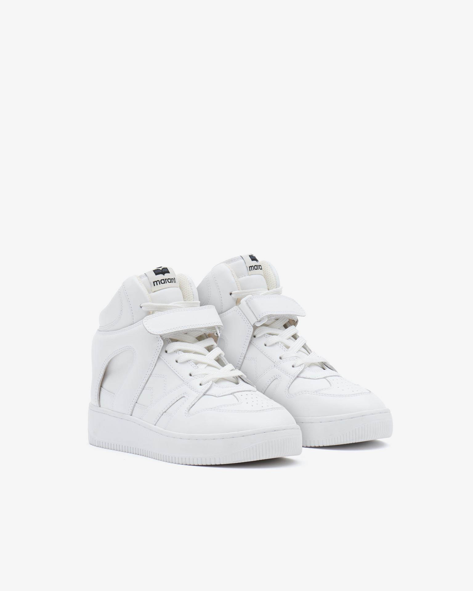 Isabel Marant, Brooklee Leather Sneakers - Women - White