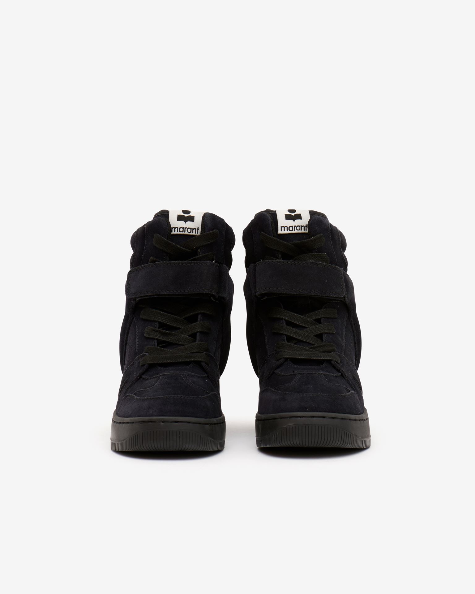 Isabel Marant Ellyn Leather Sneakers In Black