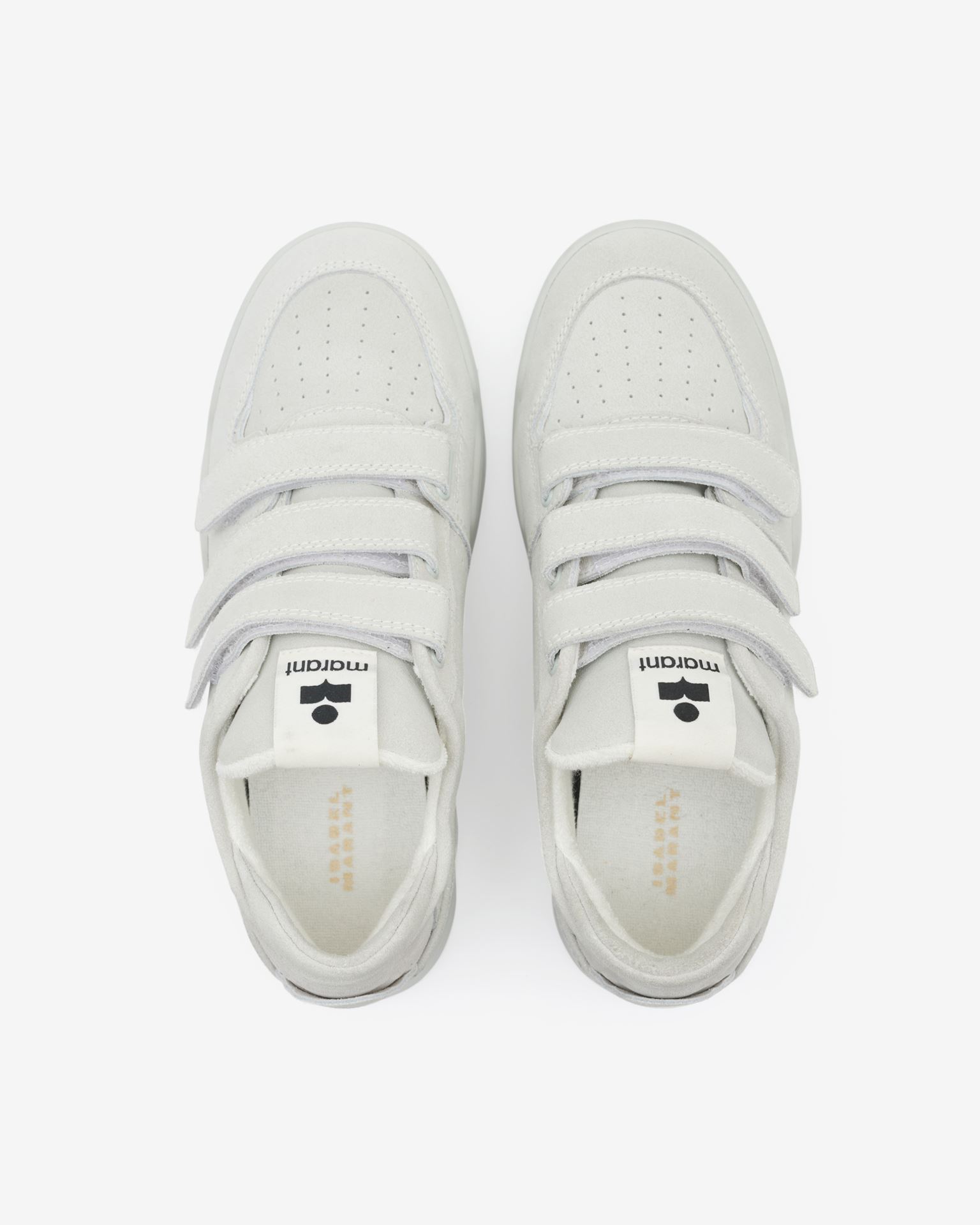 Isabel Marant Oney Suede Sneakers In White